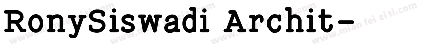 RonySiswadi Archit字体转换